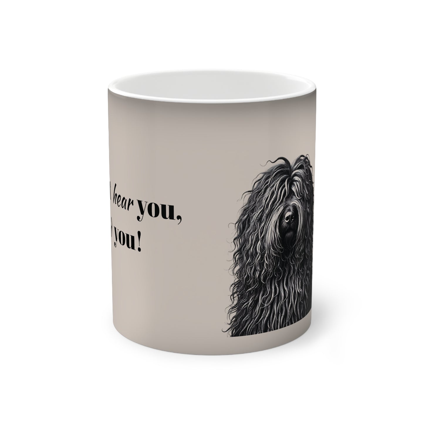 Puli Color-Changing Mug - Black Dog