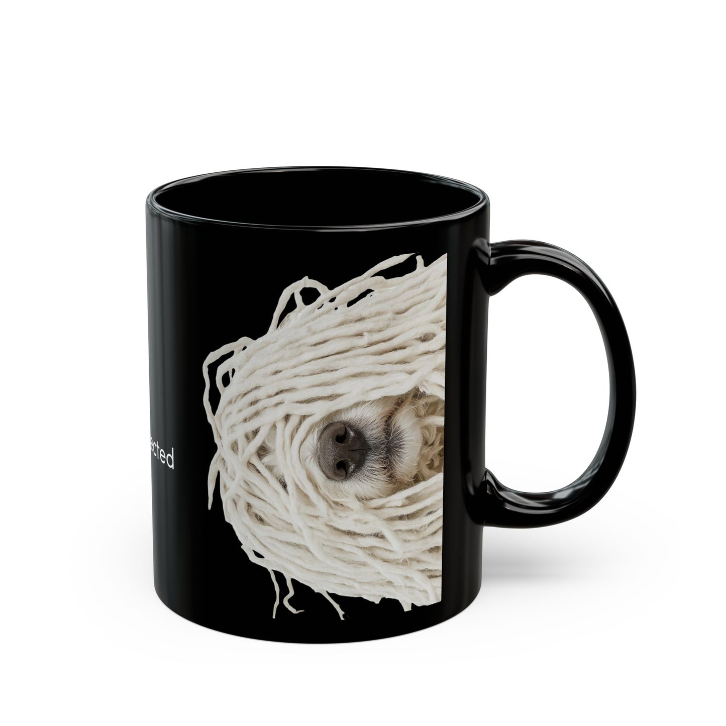 Puli White - Black Mug