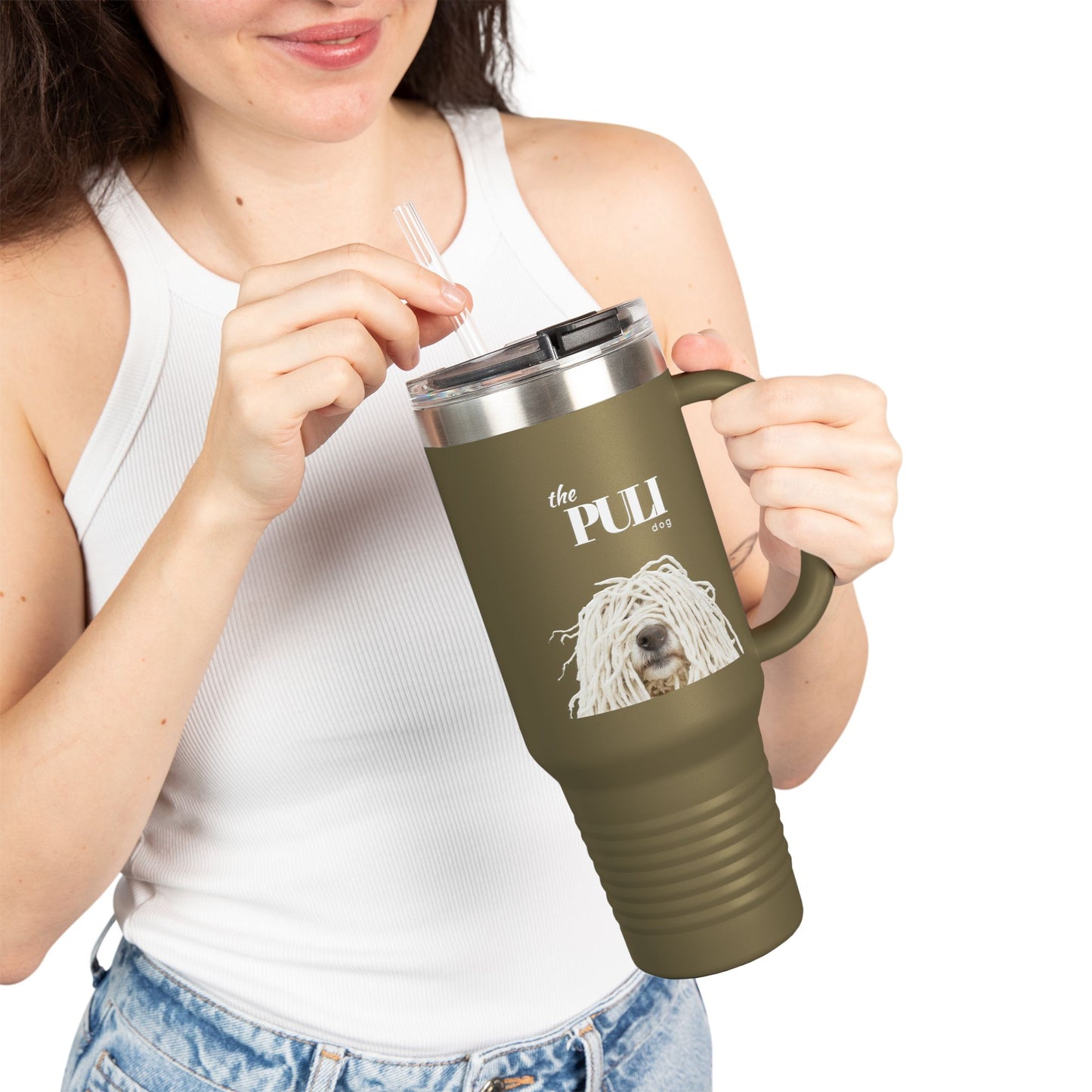 Puli Dog Insulated Travel Mug