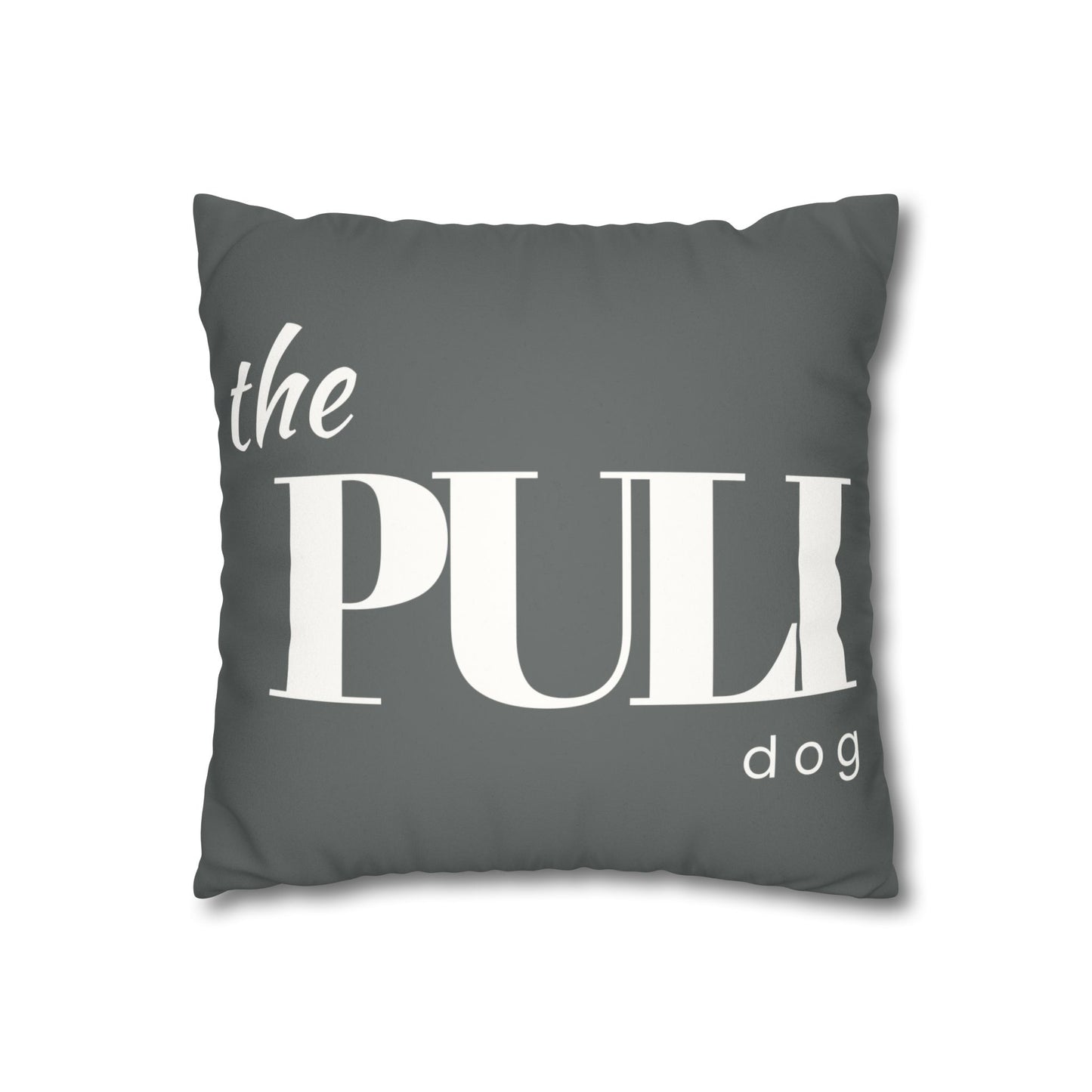 Puli Dog Pillowcase - White Dog