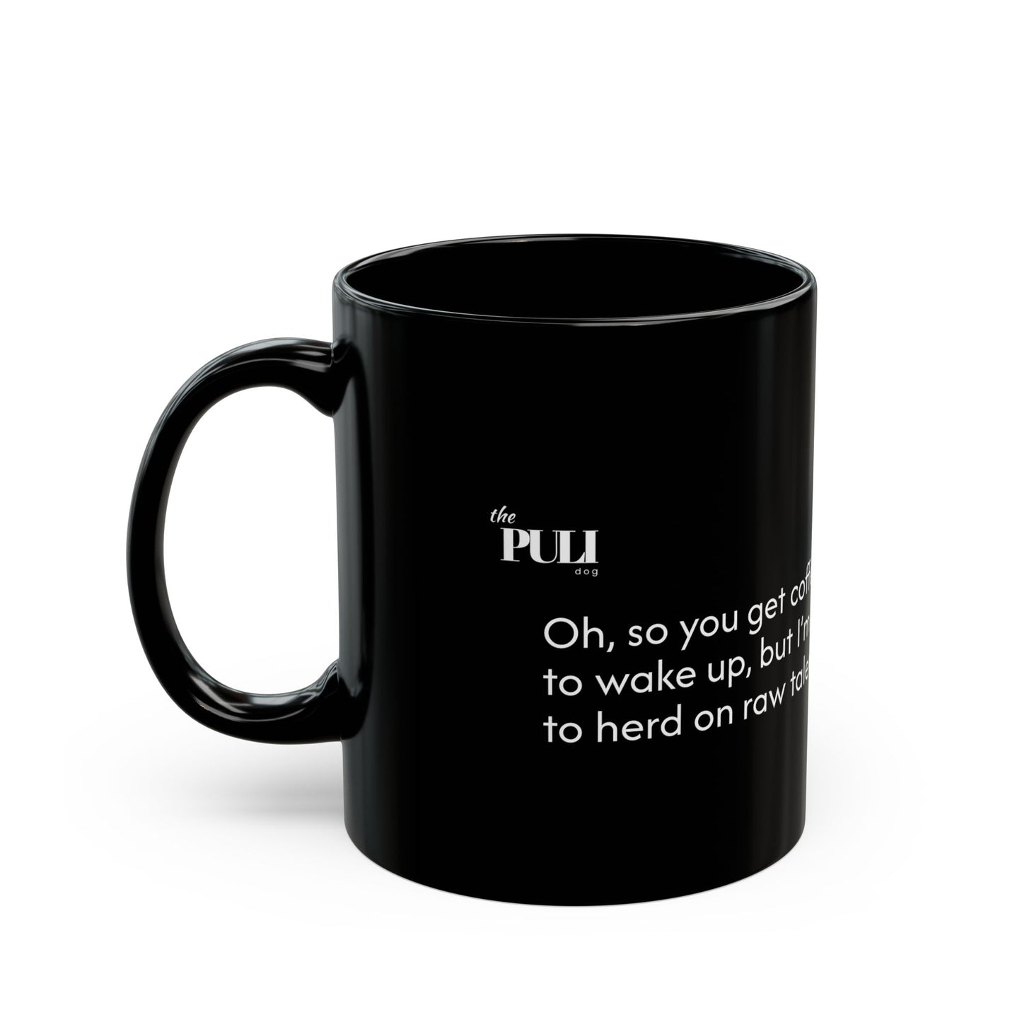 Puli White - Black Mug