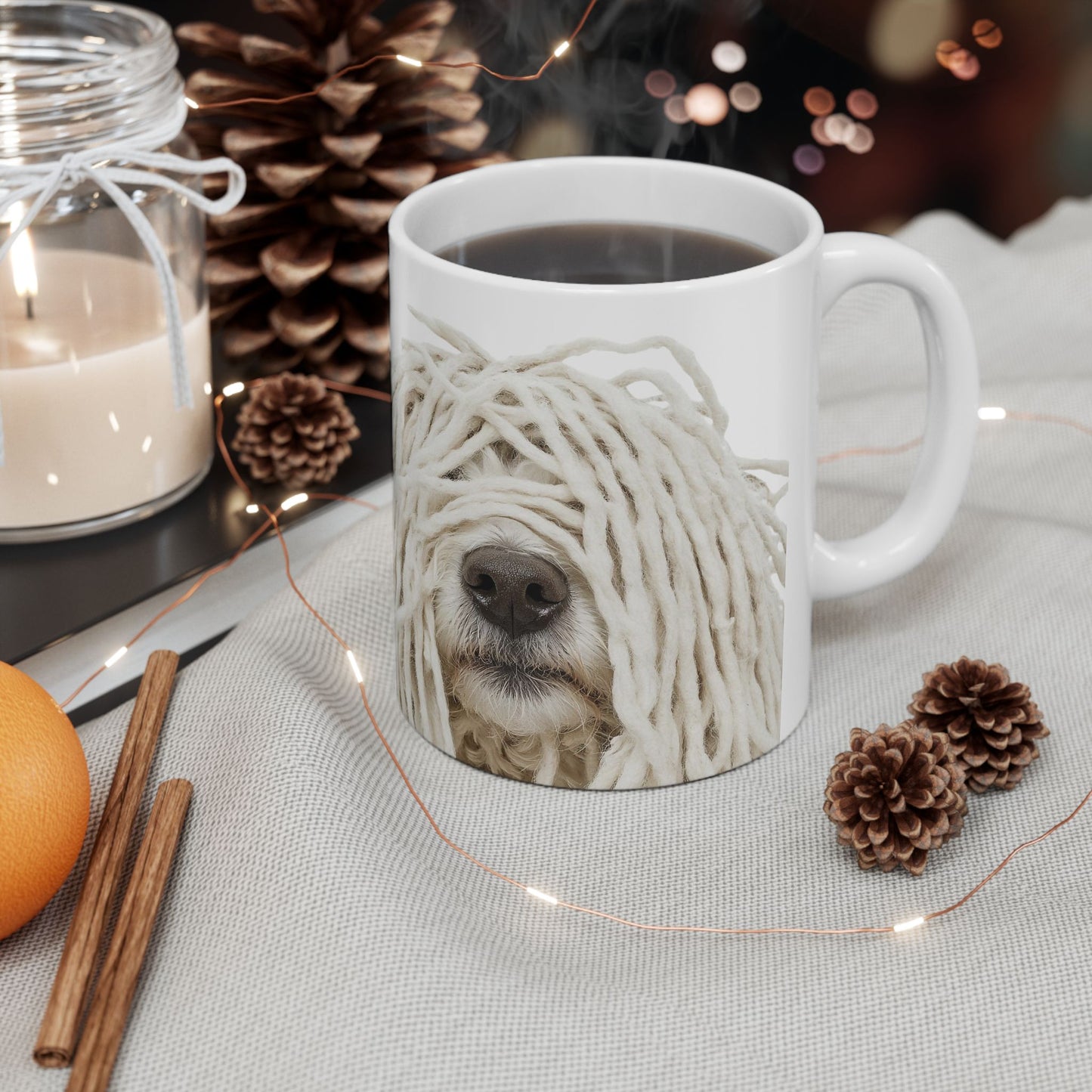 Puli White Wisdom Mug