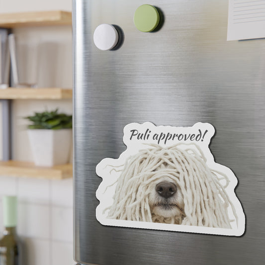 Puli White - Die-Cut Magnets