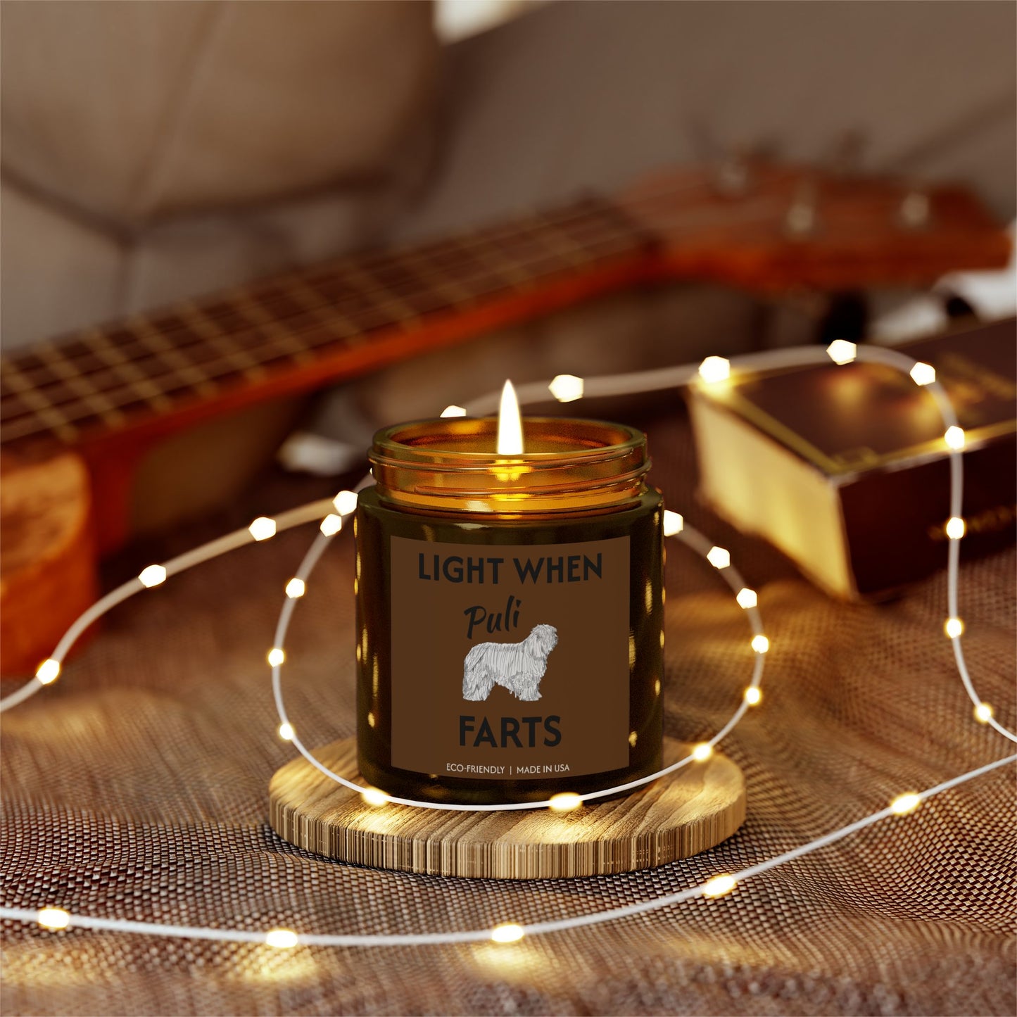 Puli Dog Candle #1