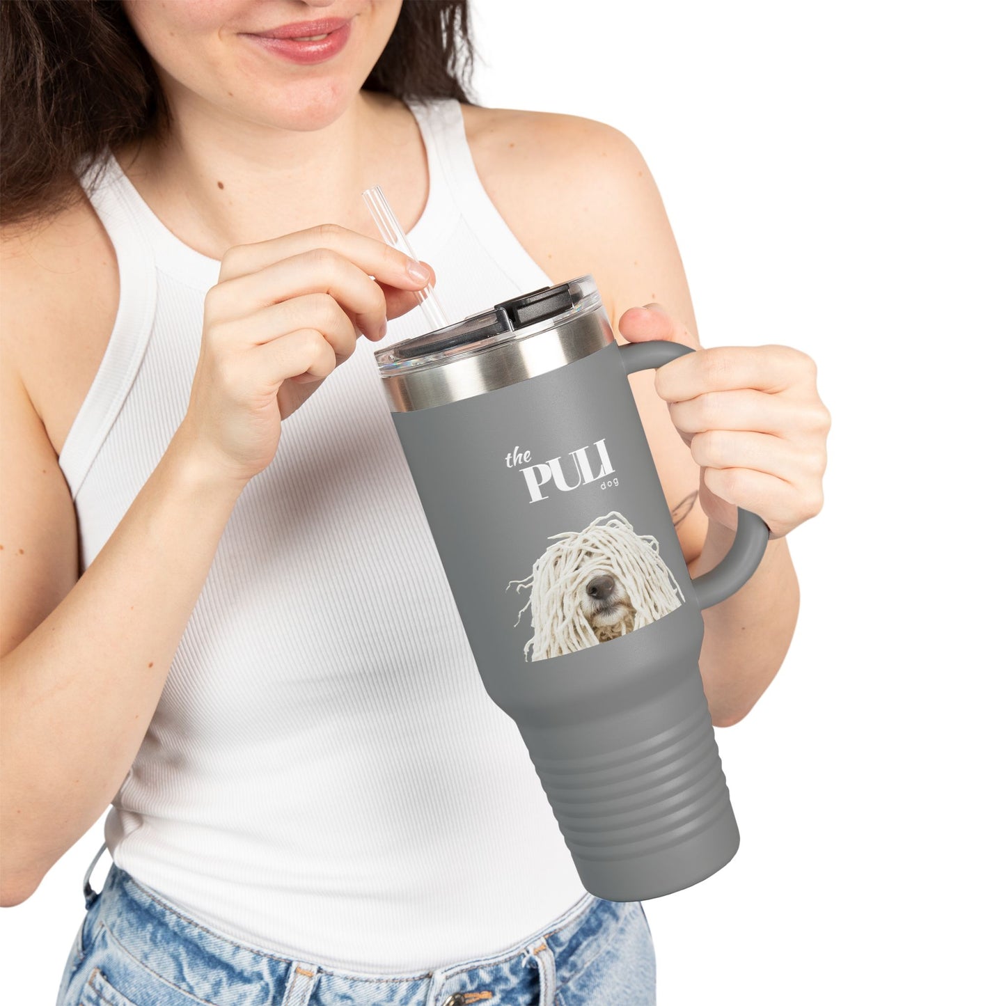 Puli Dog Insulated Travel Mug