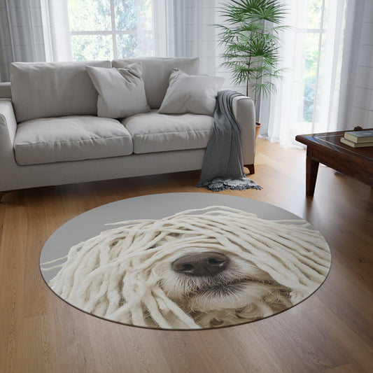 Puli WHITE Round Rug