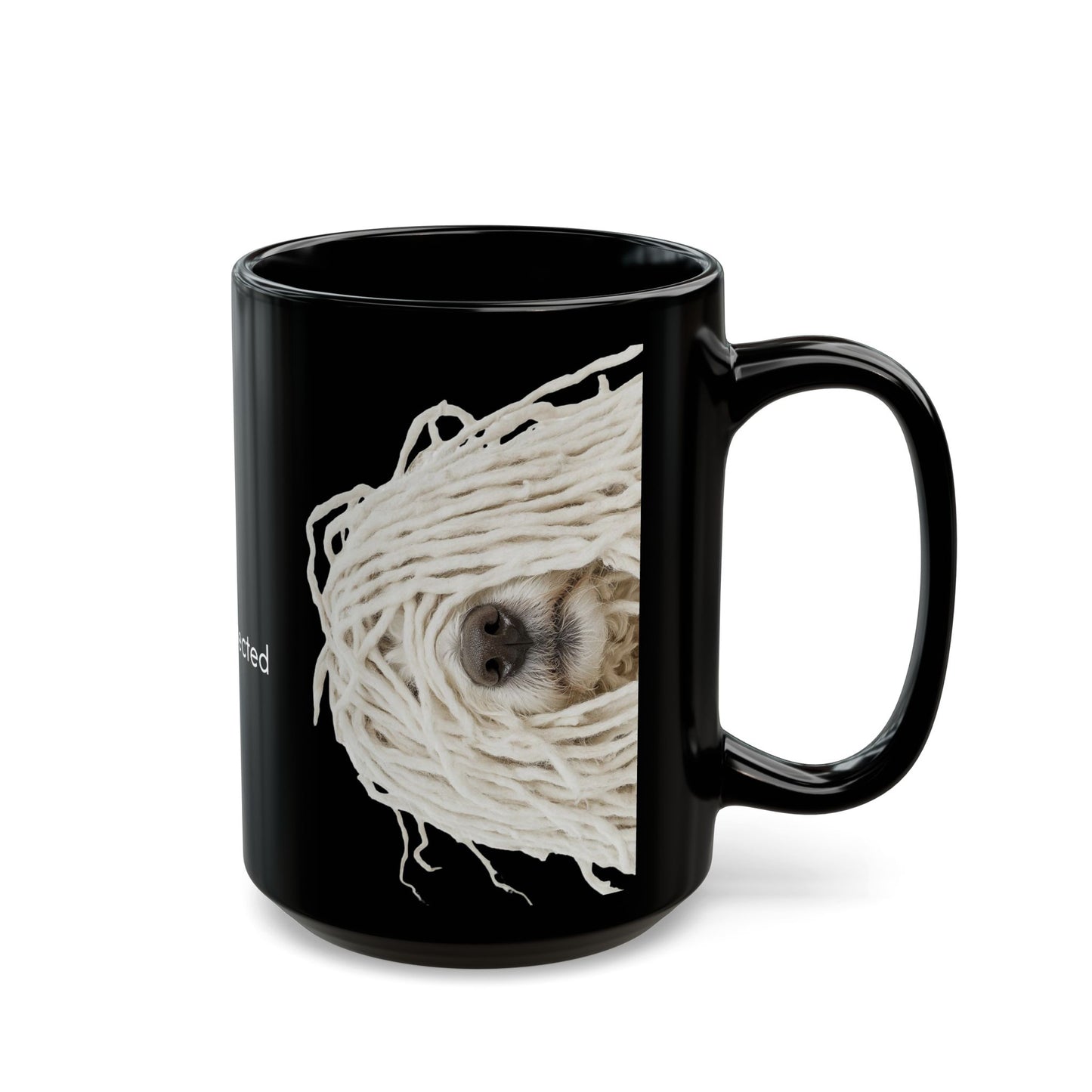 Puli White - Black Mug