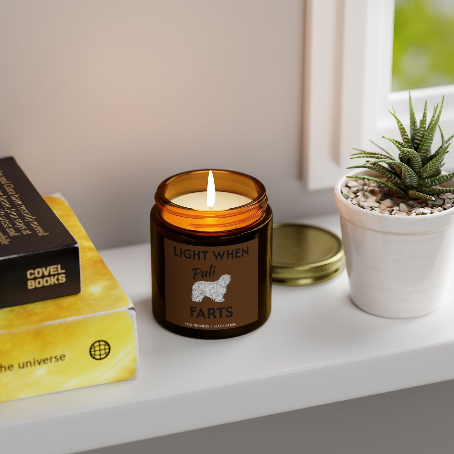 Puli Dog Candle #1