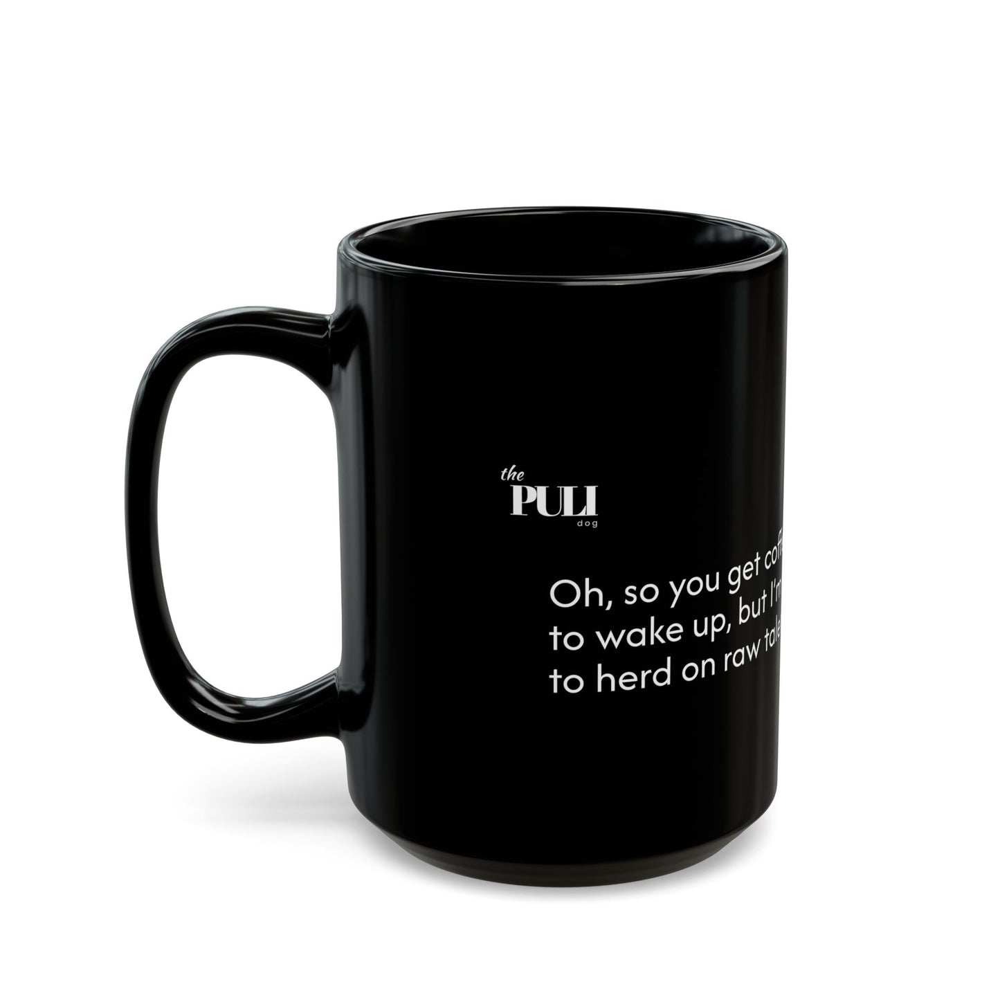 Puli White - Black Mug